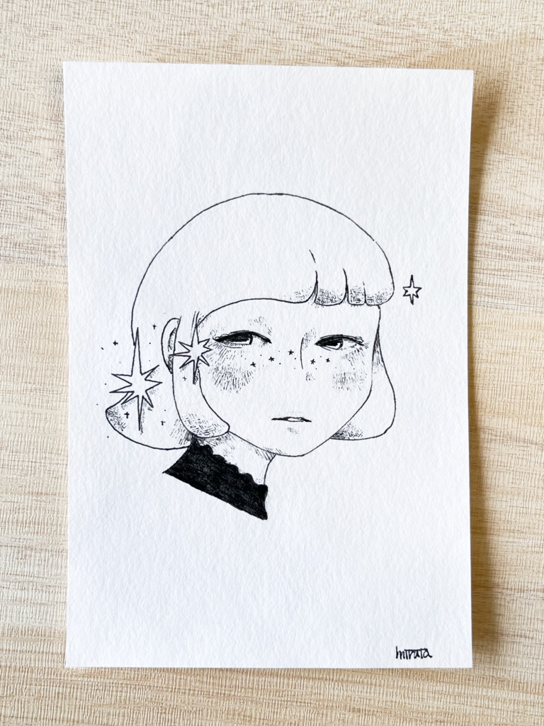 ライバル【はがきサイズ原画】