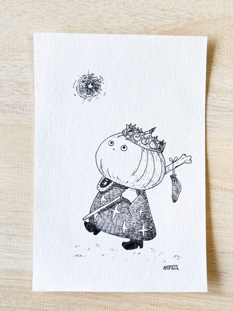 タマネギ【はがきサイズ原画】