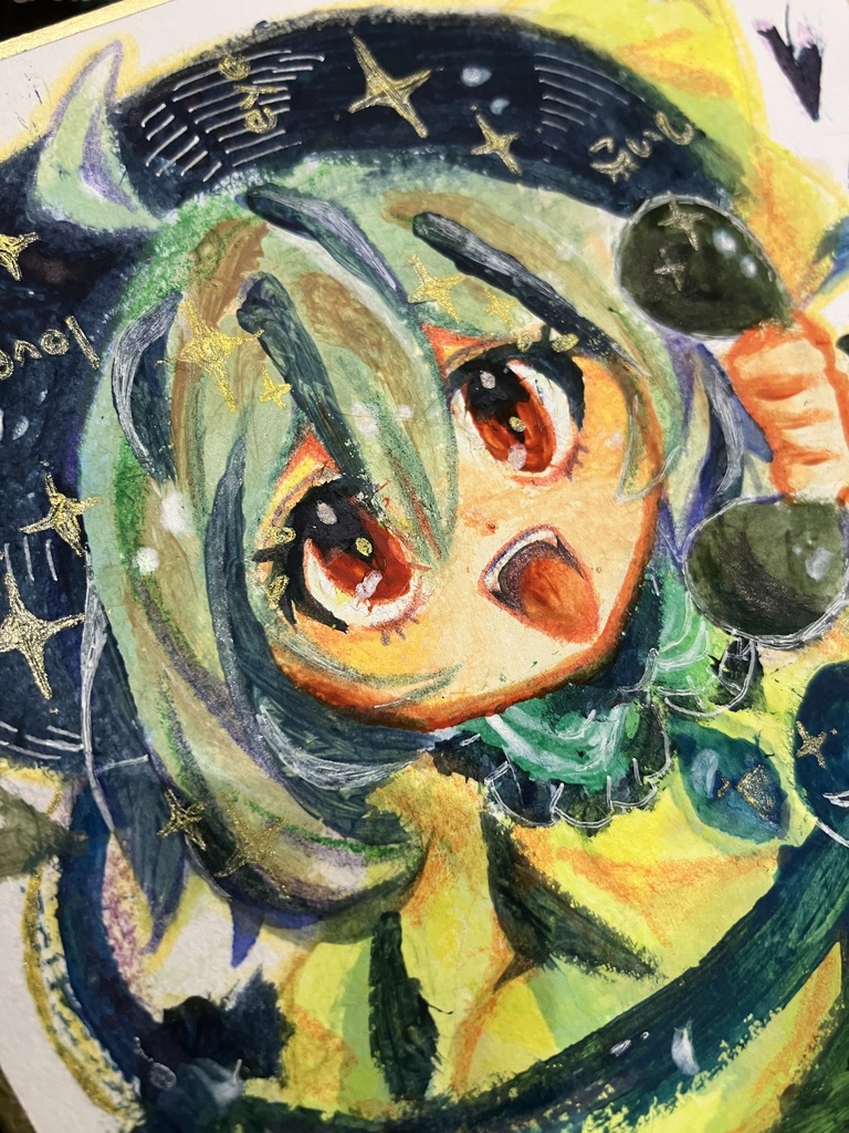 東方Project二次創作 古明地こいし フルカラーアナログ色紙