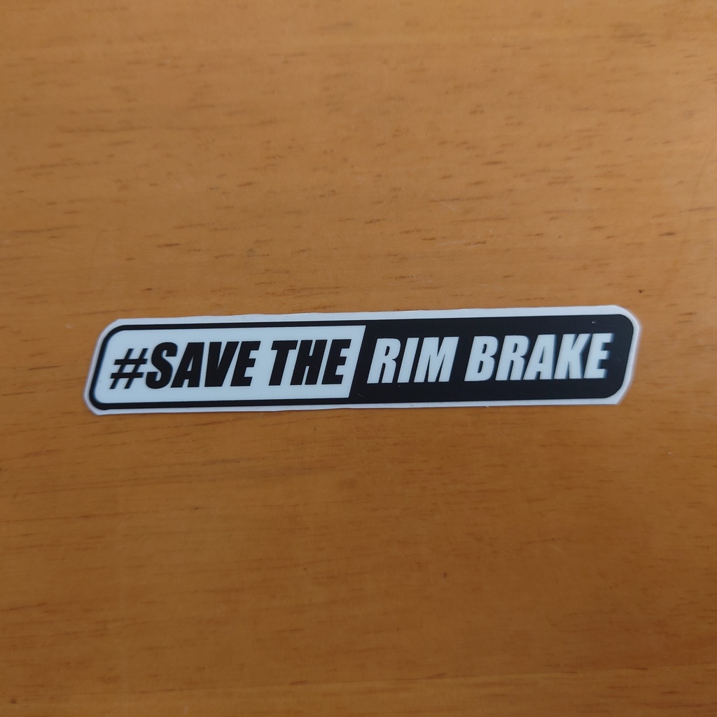 #savetherimbrake ステッカー(BLK/WHT)