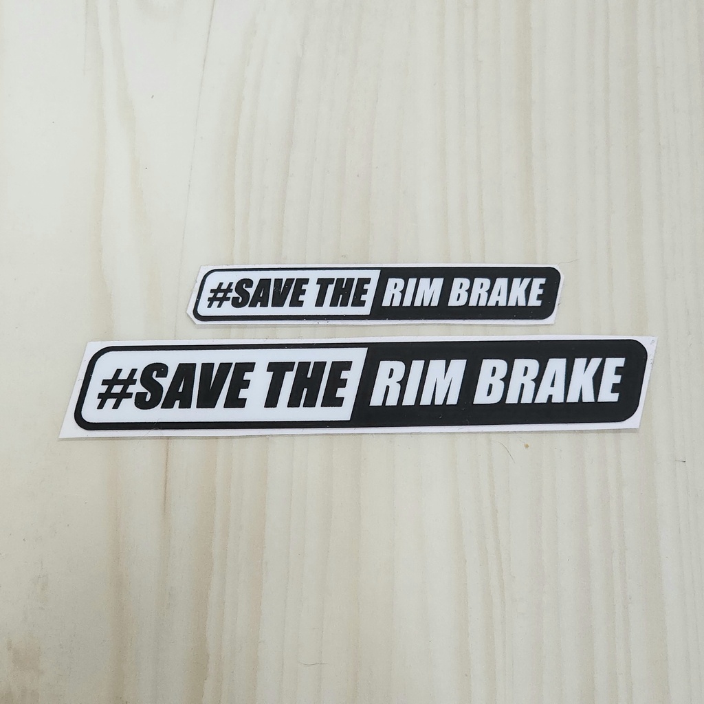 #savetherimbrakeステッカーミニ（BLK/WHT）