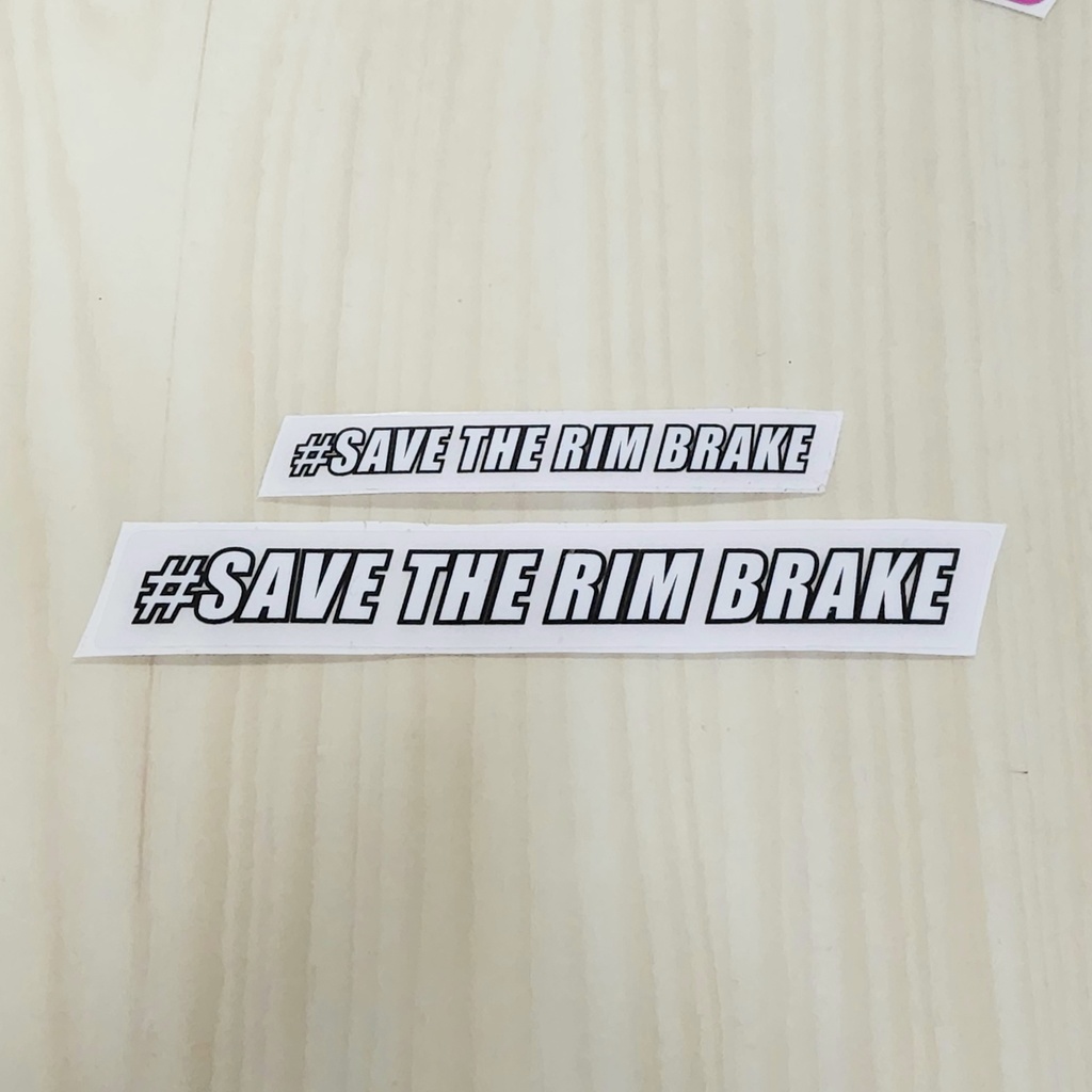 #savetherimbrake ミニステッカー（ホワイト）