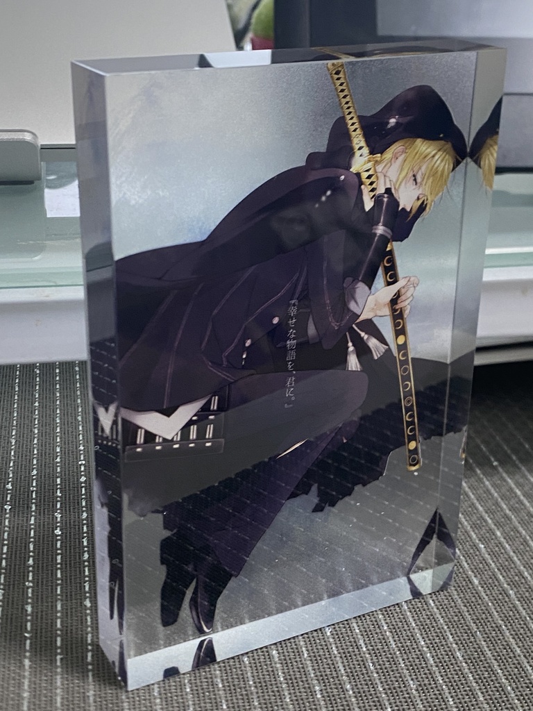 【受注】黒んばアクリルブロック