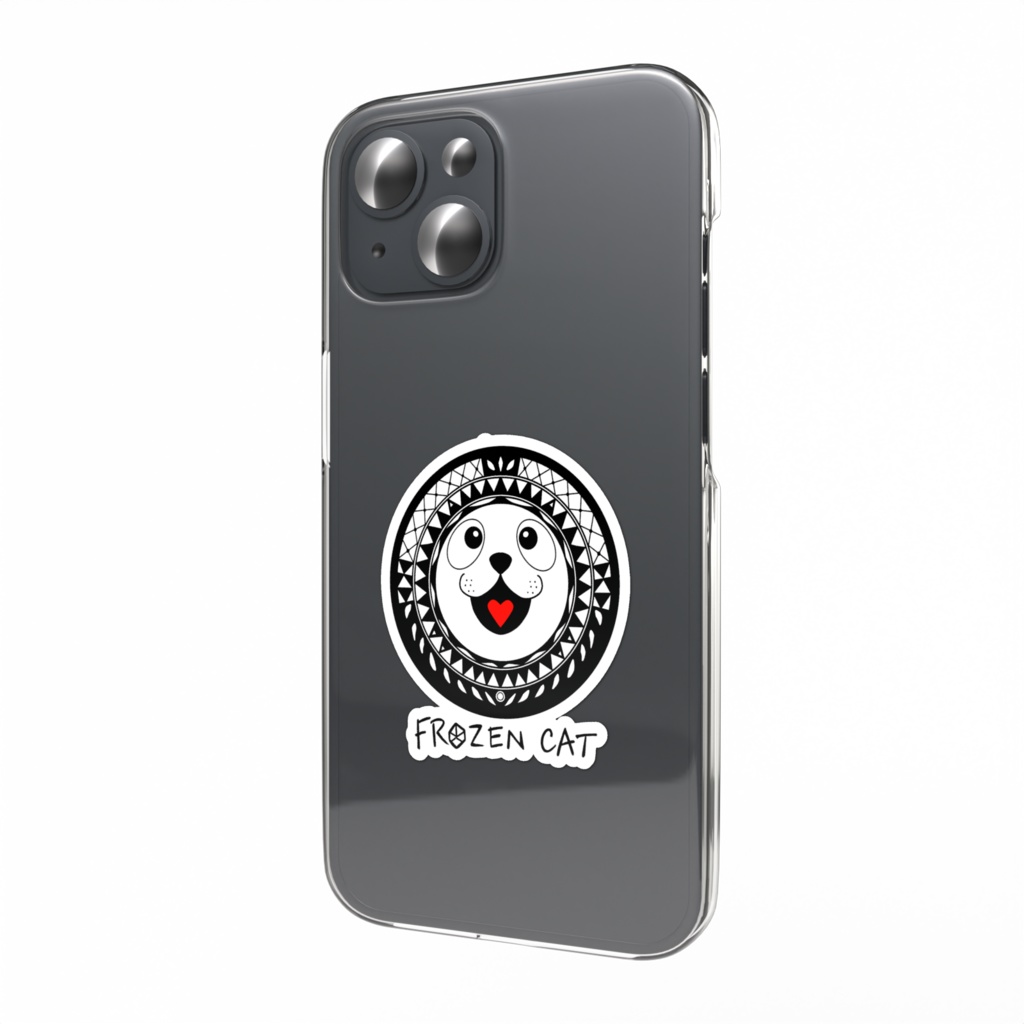 【FROZEN CAT】 フローズンキャット ロゴ スマホステッカー