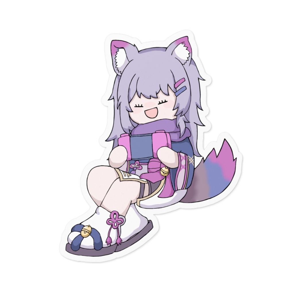 げーむちゅうゆる長ステッカー