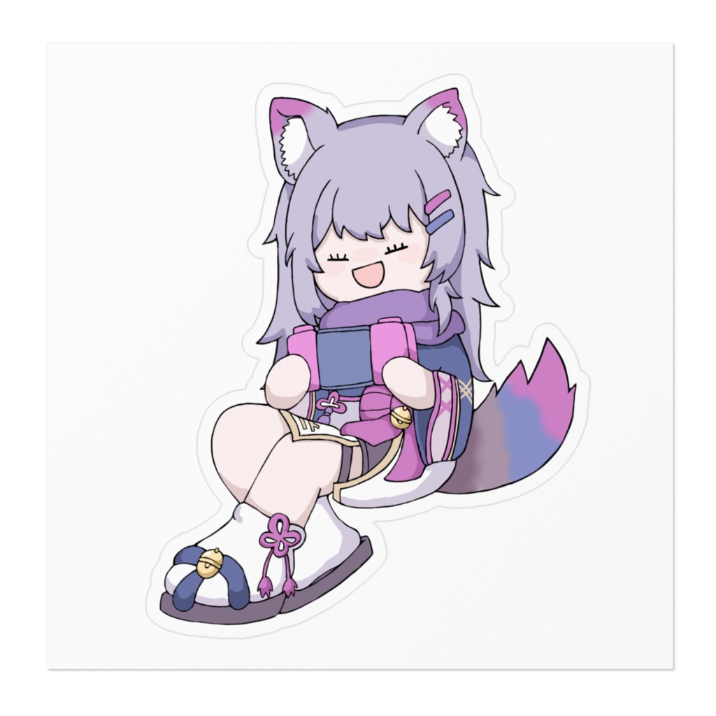 げーむちゅうゆる長ステッカー