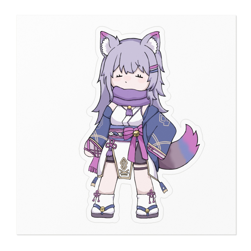 ゆる立ち長ステッカー