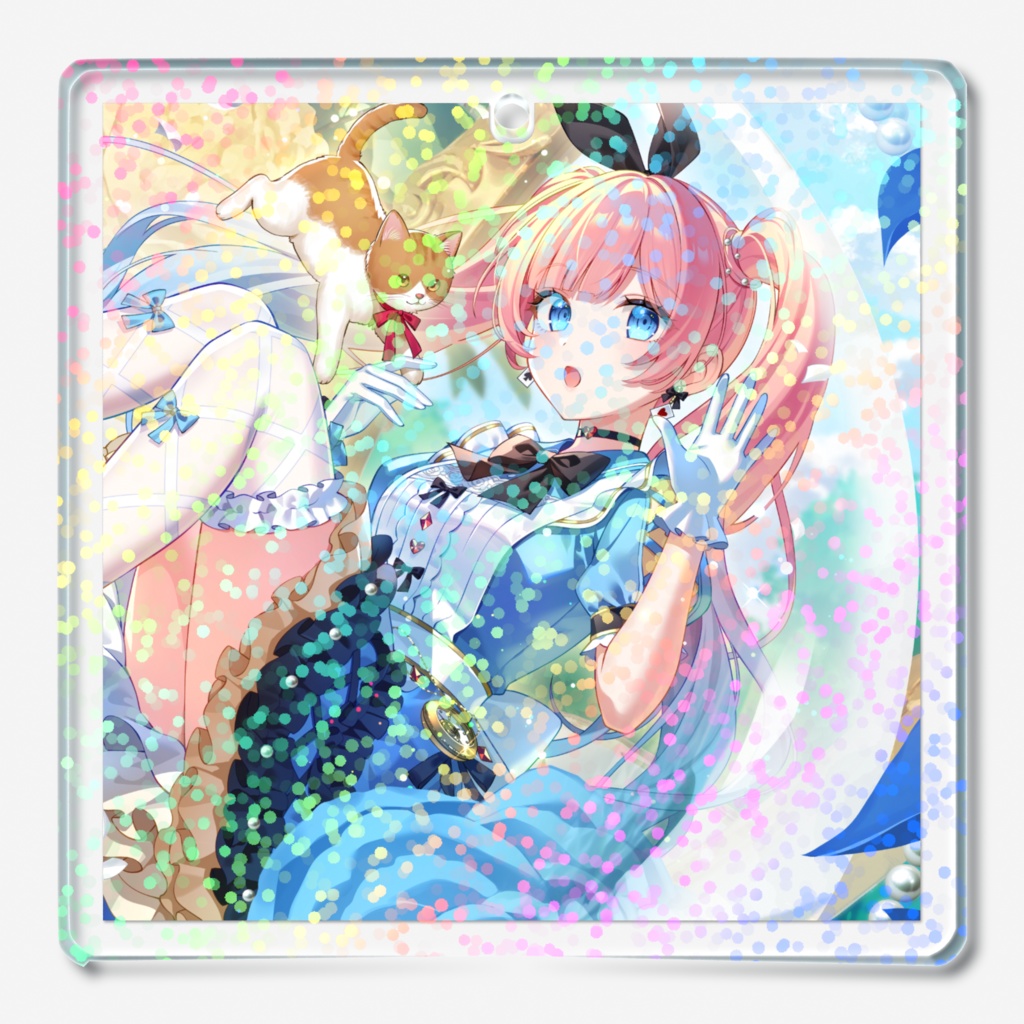 4周年記念ホログラムアクリルキーホルダー