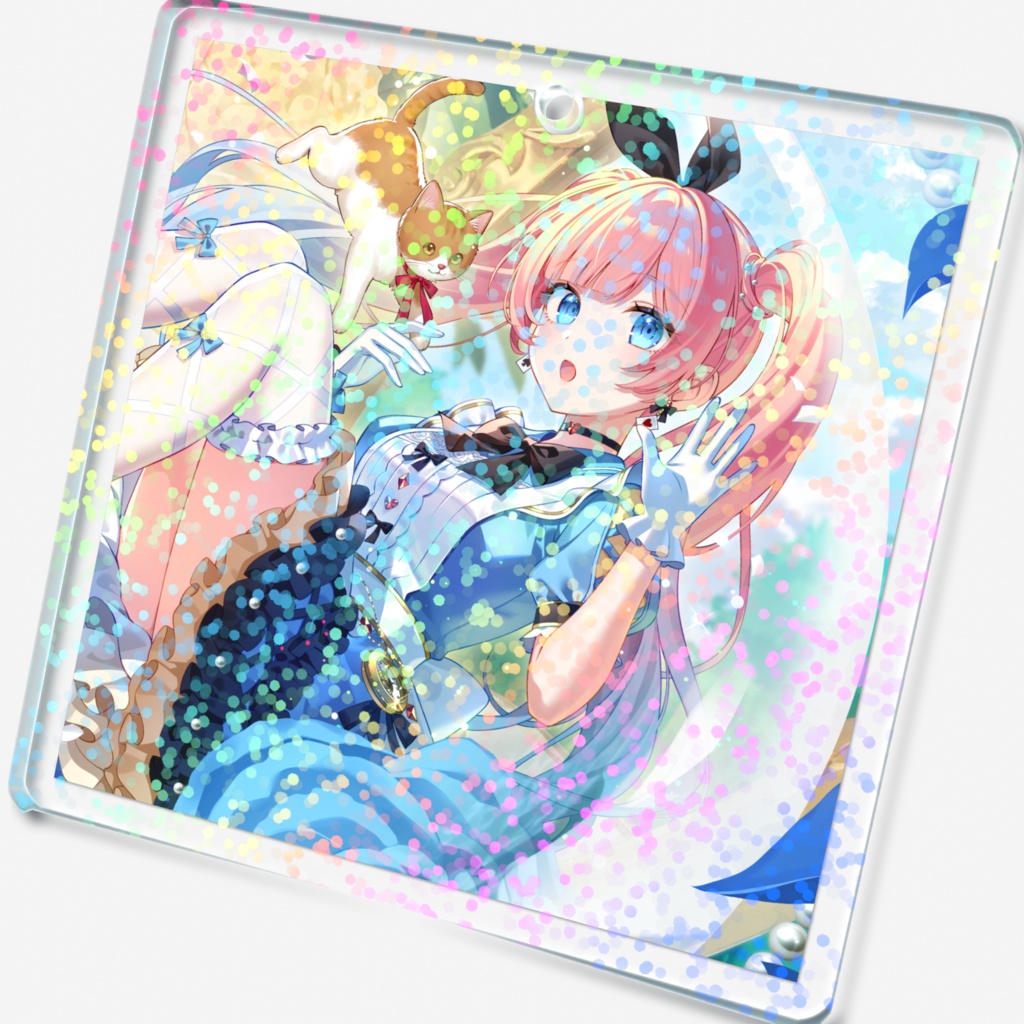 4周年記念ホログラムアクリルキーホルダー