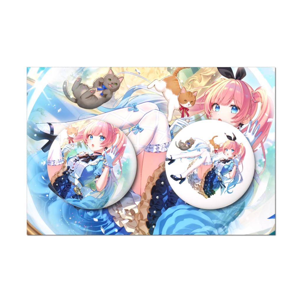 4周年缶バッジ2個セット