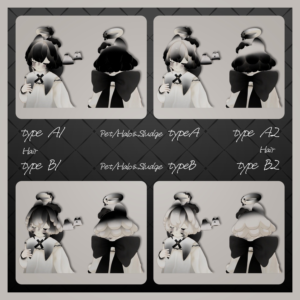 【チェニェ_remake】Gradation Texture&Face Make&Eye Texture 【無料有】