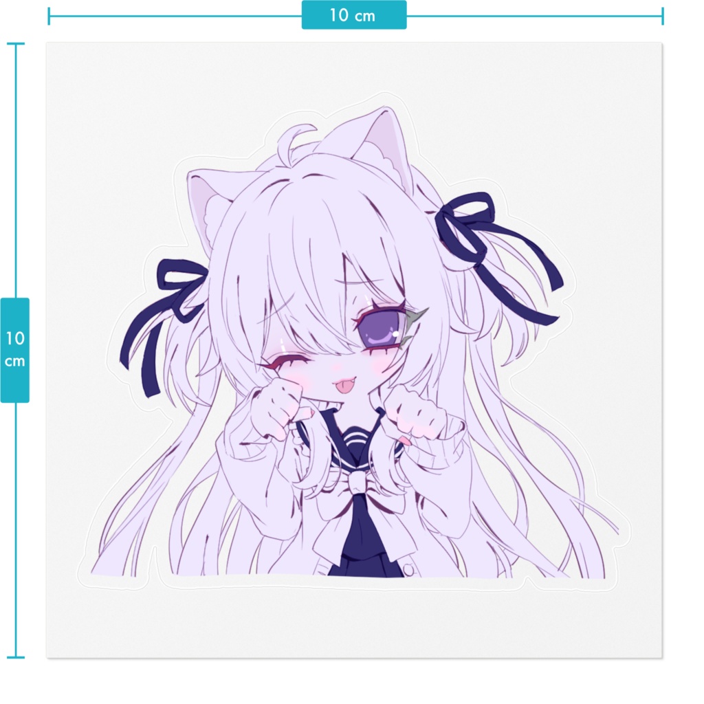 にゃんにゃんステッカー