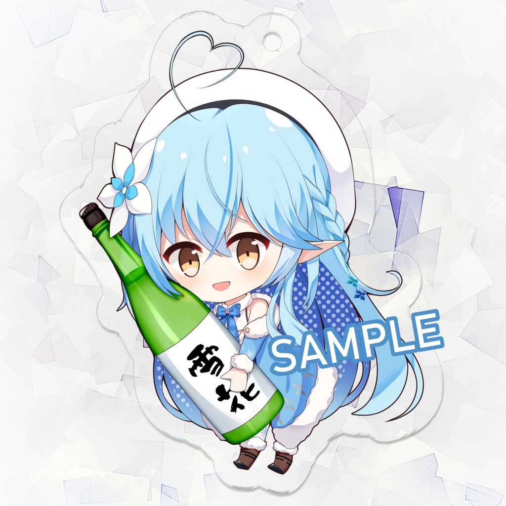 雪花ラミィ【アクリルキーホルダー】/ Yukihana Lamy Acrylic Keychain 50mm×50mm