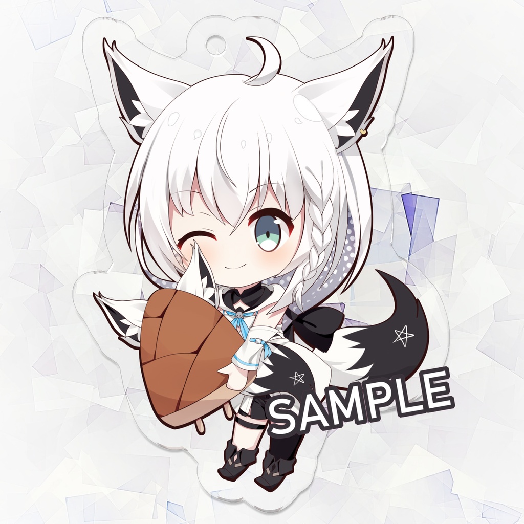 白上フブキ Ver.2【アクリルキーホルダー】/ Shirakami Fubuki Ver.2 Acrylic Keychain 50mm×50mm