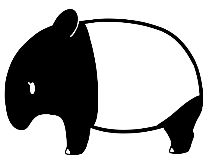 マレーバクのTシャツ