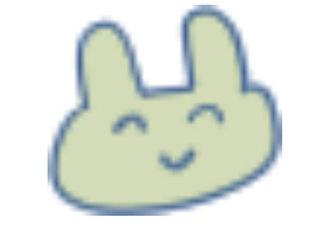 すごい画質の悪いウサギのTシャツ