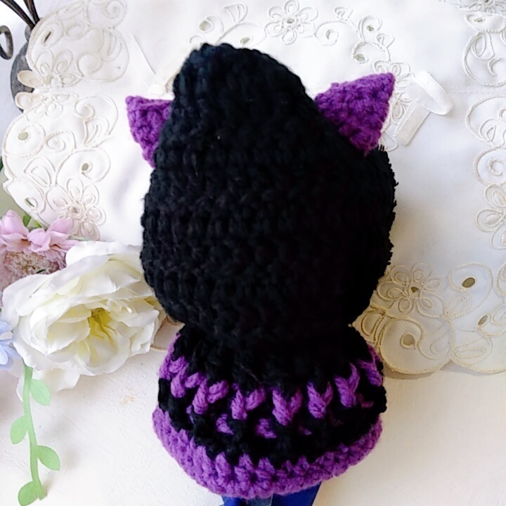 着ぐるみポンチョ 16cmEXぬい用 黒紫