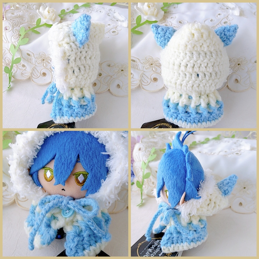 10センチぬい着ぐるみポンチョ 【ミルクカラー各5色】