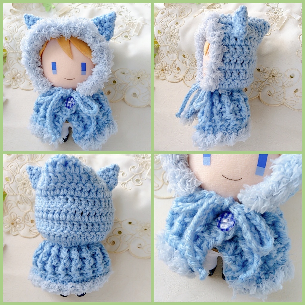 コスマス用着ぐるみポンチョ 水色