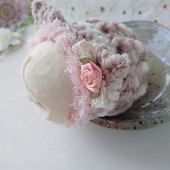 もちマス着ぐるみ ナチュラルレース