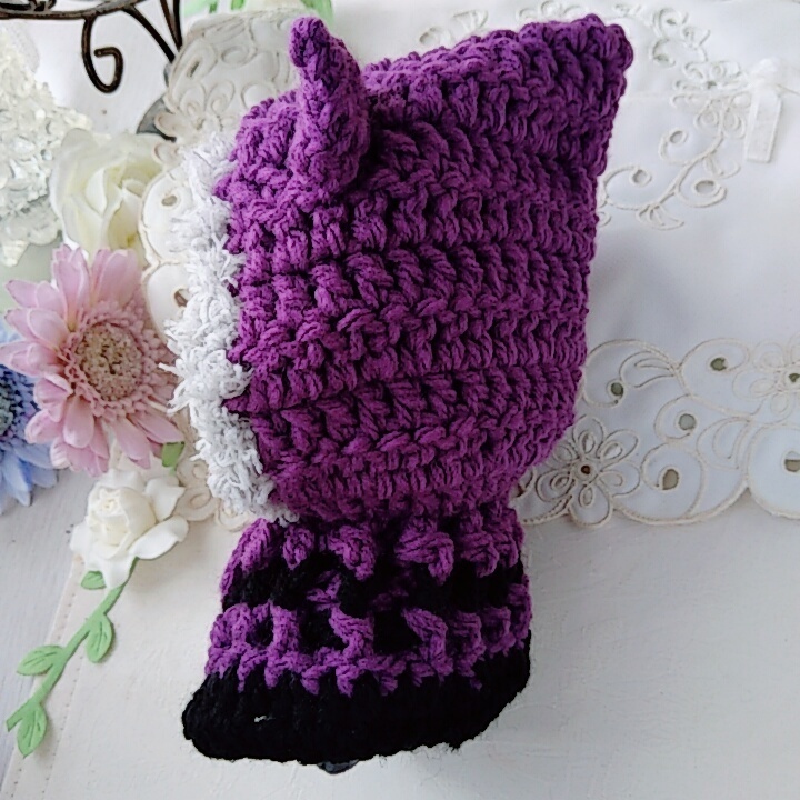 16センチぬい着ぐるみ 紫グレー