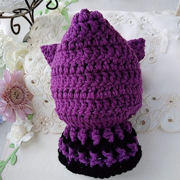 16センチぬい着ぐるみ 紫グレー