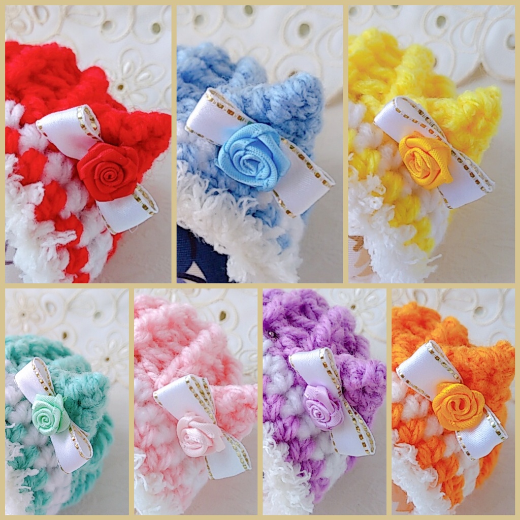 おまんじゅう着ぐるみ 白リボン 7color