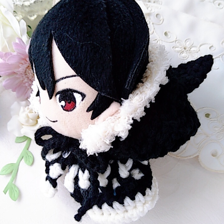 16cmぬい着ぐるみ 黒白