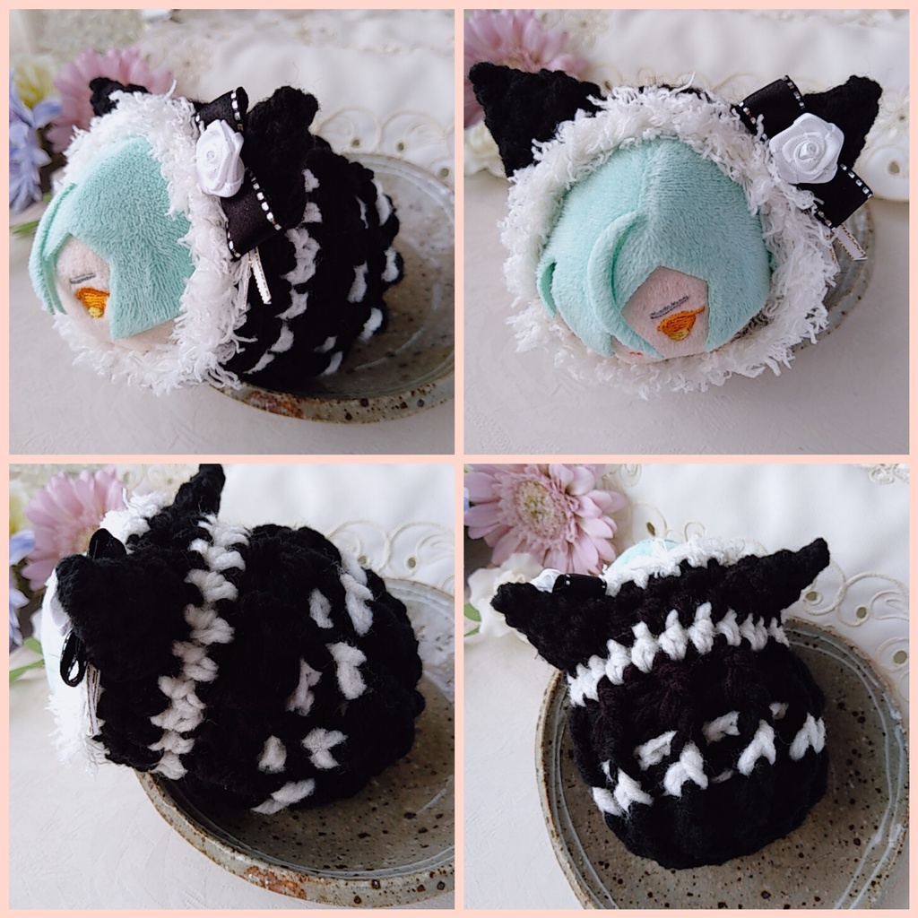 もちマス着ぐるみ 赤白黒