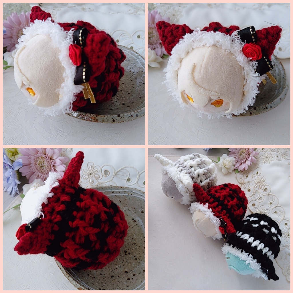 もちマス着ぐるみ 赤白黒