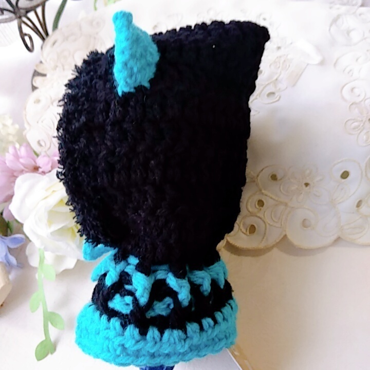 16cmEXぬい用着ぐるみ 黒ブルー