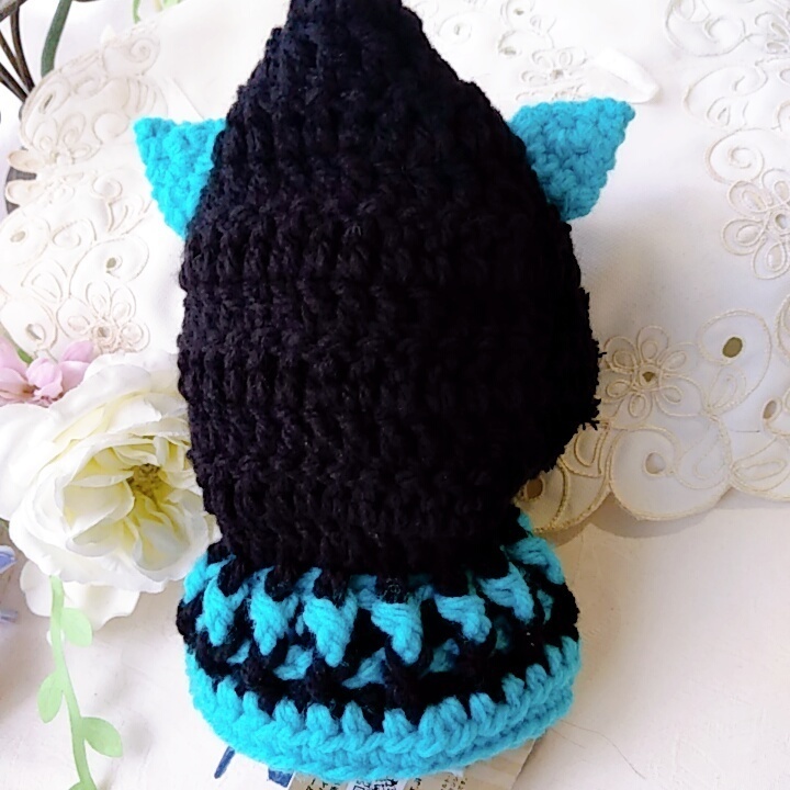 16cmEXぬい用着ぐるみ 黒ブルー