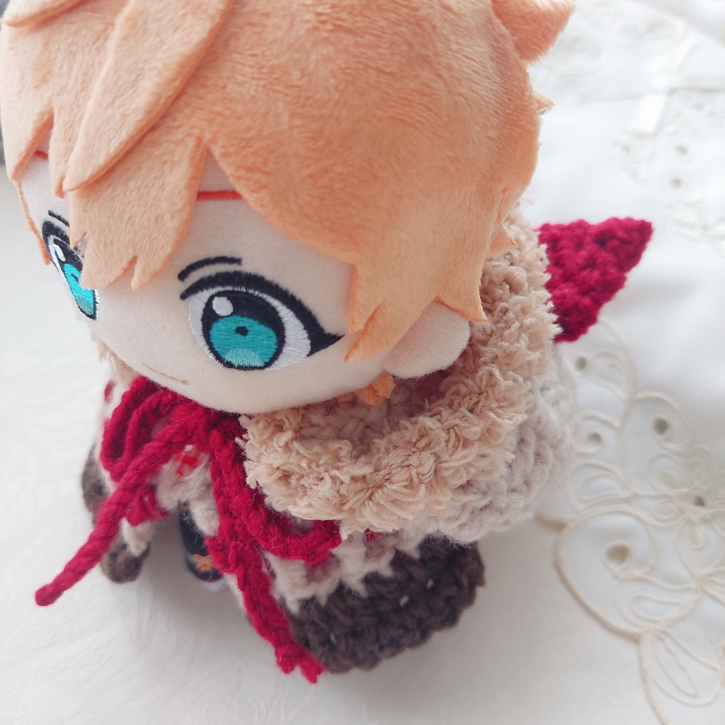 16センチ着ぐるみ ベージュレッドチョコ