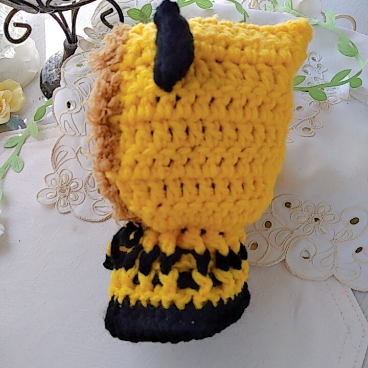 16センチ着ぐるみ ミツバチ色キャラメルモフ