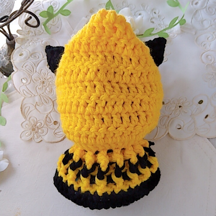 16センチ着ぐるみ ミツバチ色キャラメルモフ