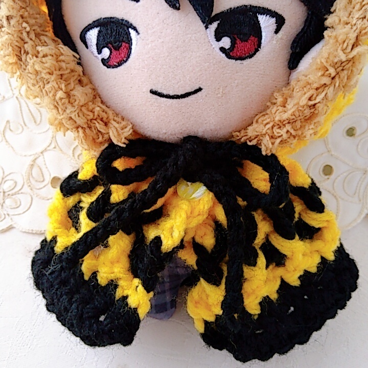 16センチ着ぐるみ ミツバチ色キャラメルモフ
