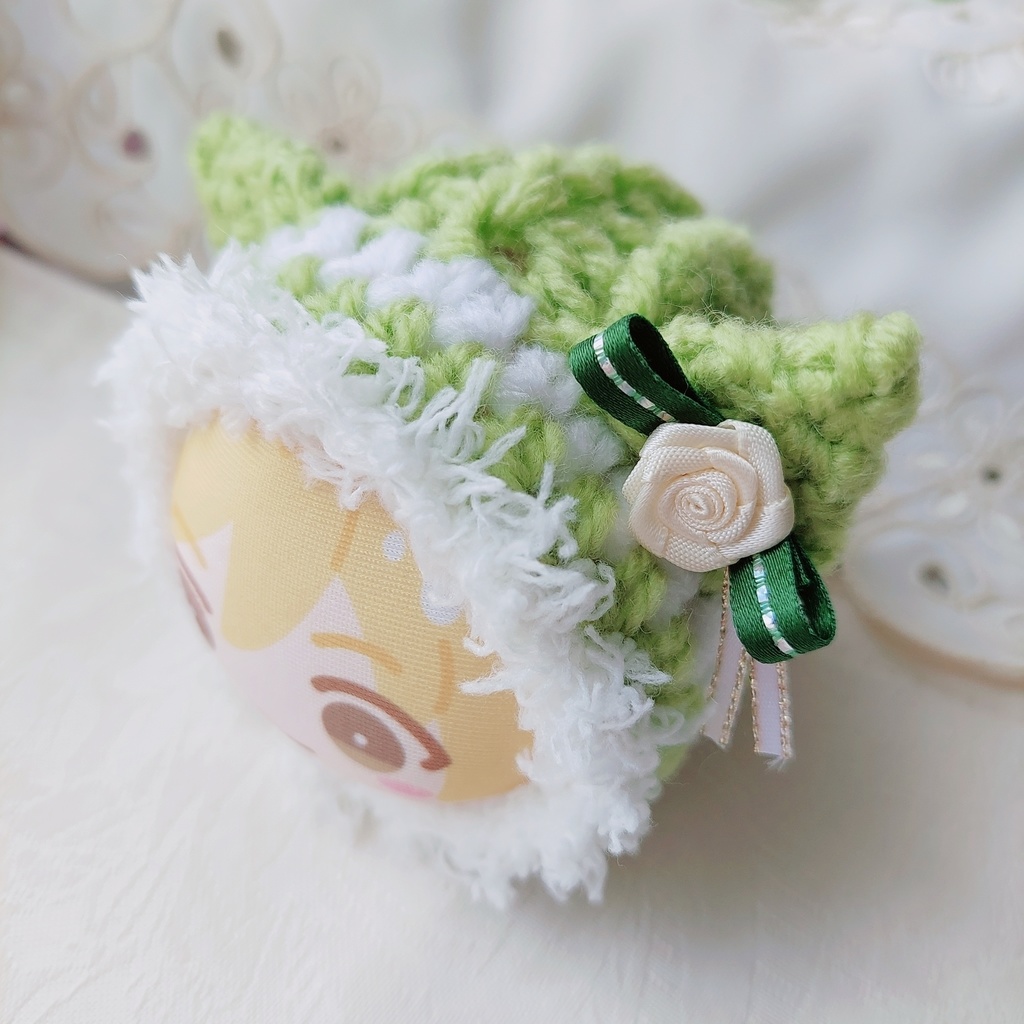 おまんじゅう着ぐるみ 紺色 薄い黄緑