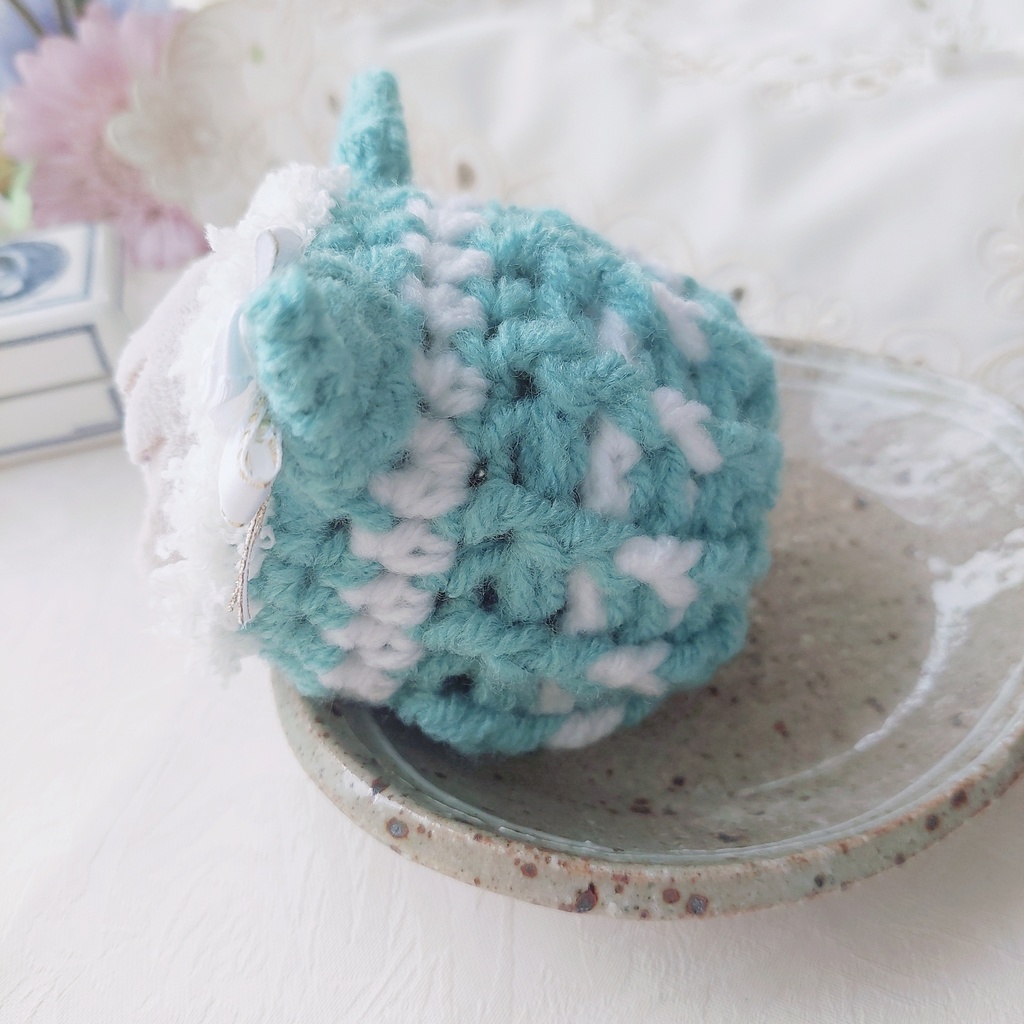 もちマスもちころりん用着ぐるみ ティファニーブルー色