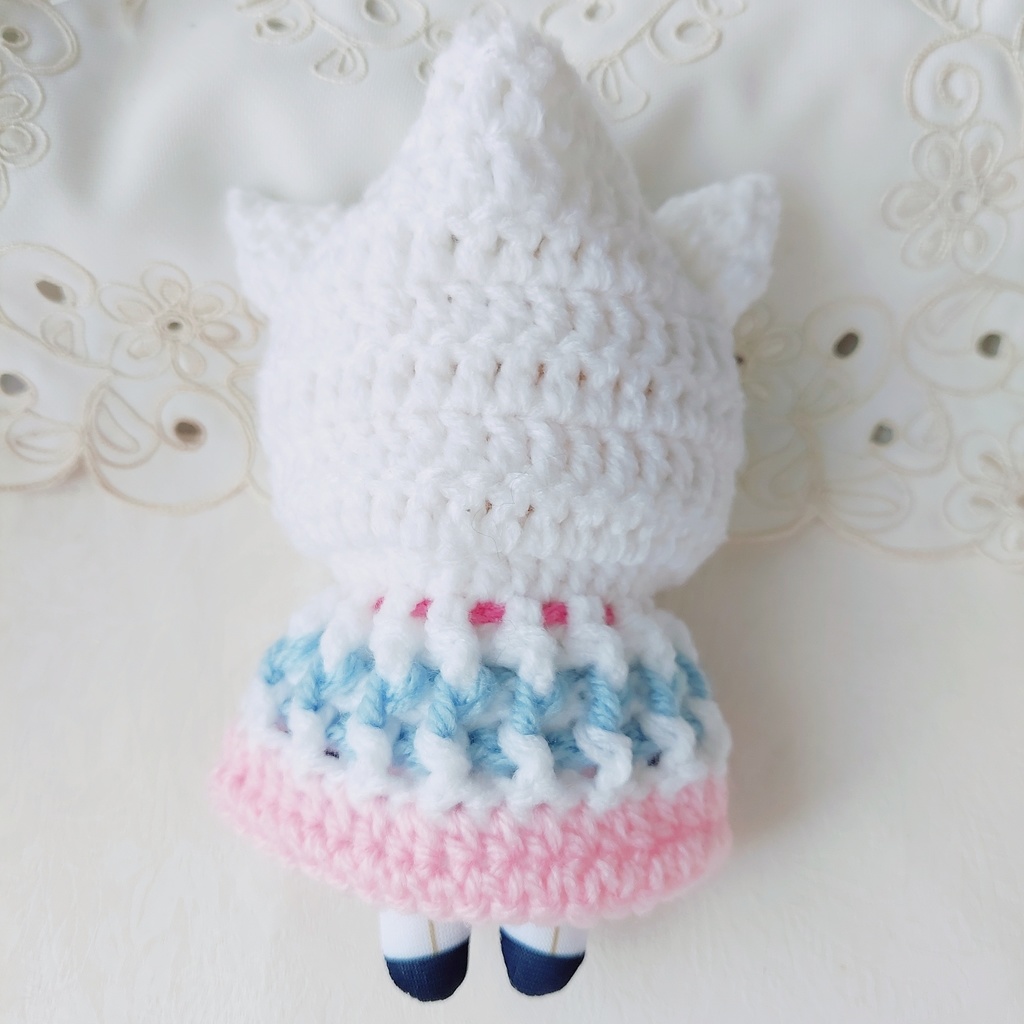 コスマス用着ぐるみ 白水色ピンク