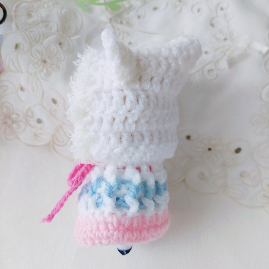 コスマス用着ぐるみ 白水色ピンク