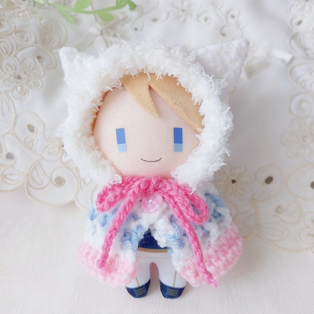 コスマス用着ぐるみ 白水色ピンク