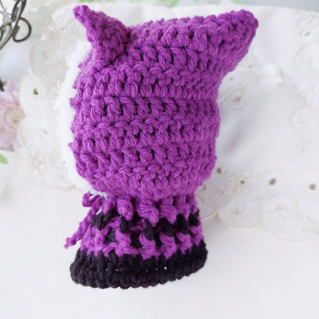 16センチぬい着ぐるみ 紫黒白