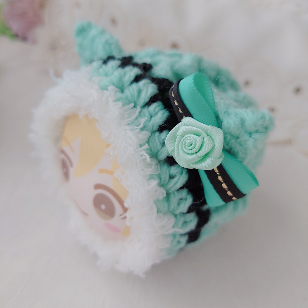 おまんじゅう着ぐるみ ピンク黒 ミントグリーン黒