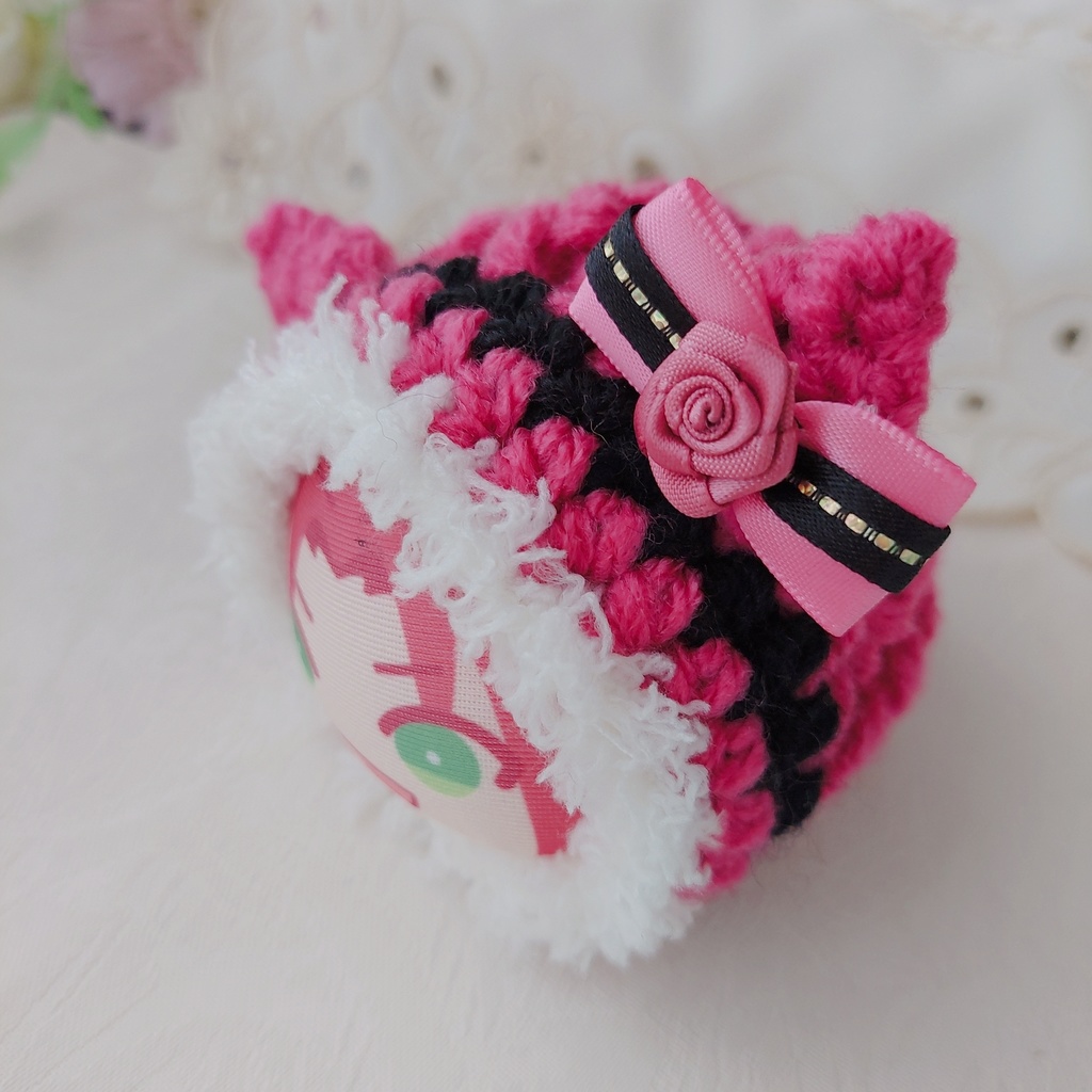 おまんじゅう着ぐるみ ピンク黒 ミントグリーン黒