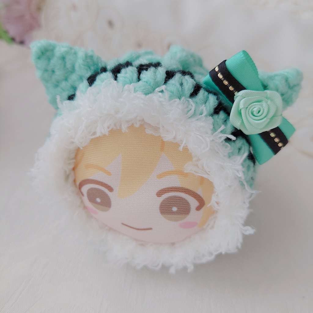 おまんじゅう着ぐるみ ピンク黒 ミントグリーン黒