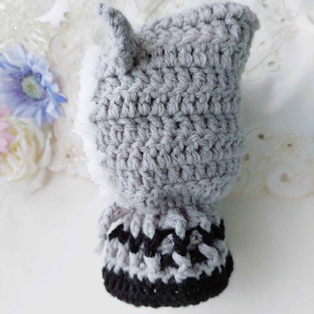 16センチぬい着ぐるみ グレー黒