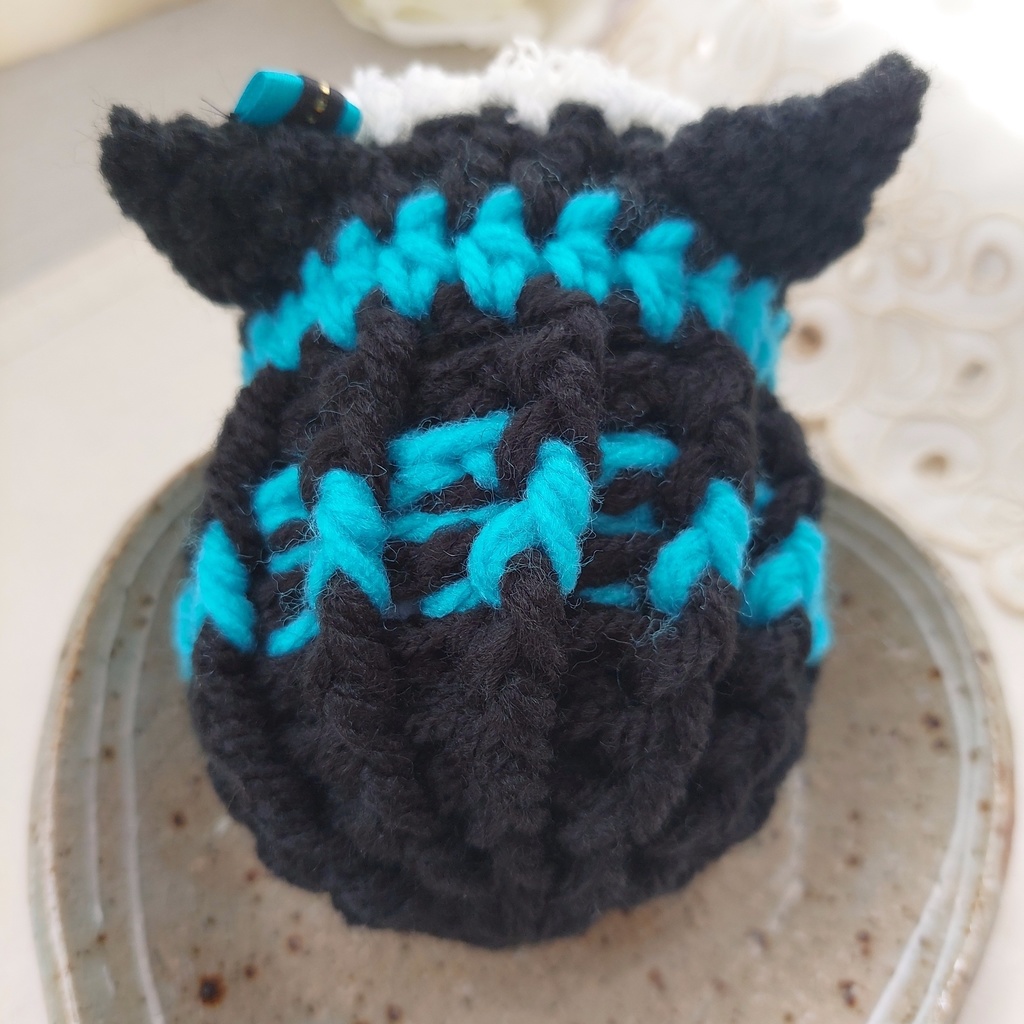 もちマス着ぐるみ 黒シアン