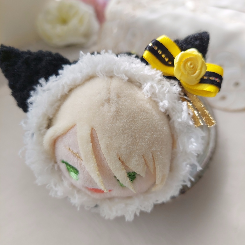 もちマス着ぐるみ 黒レモンイエロー