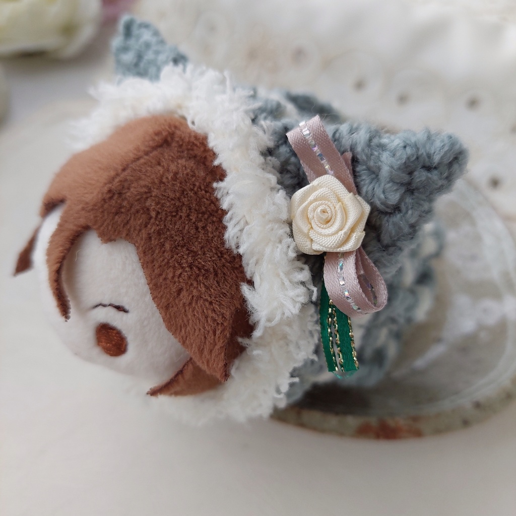 もちマス着ぐるみ サンドベージュリボン