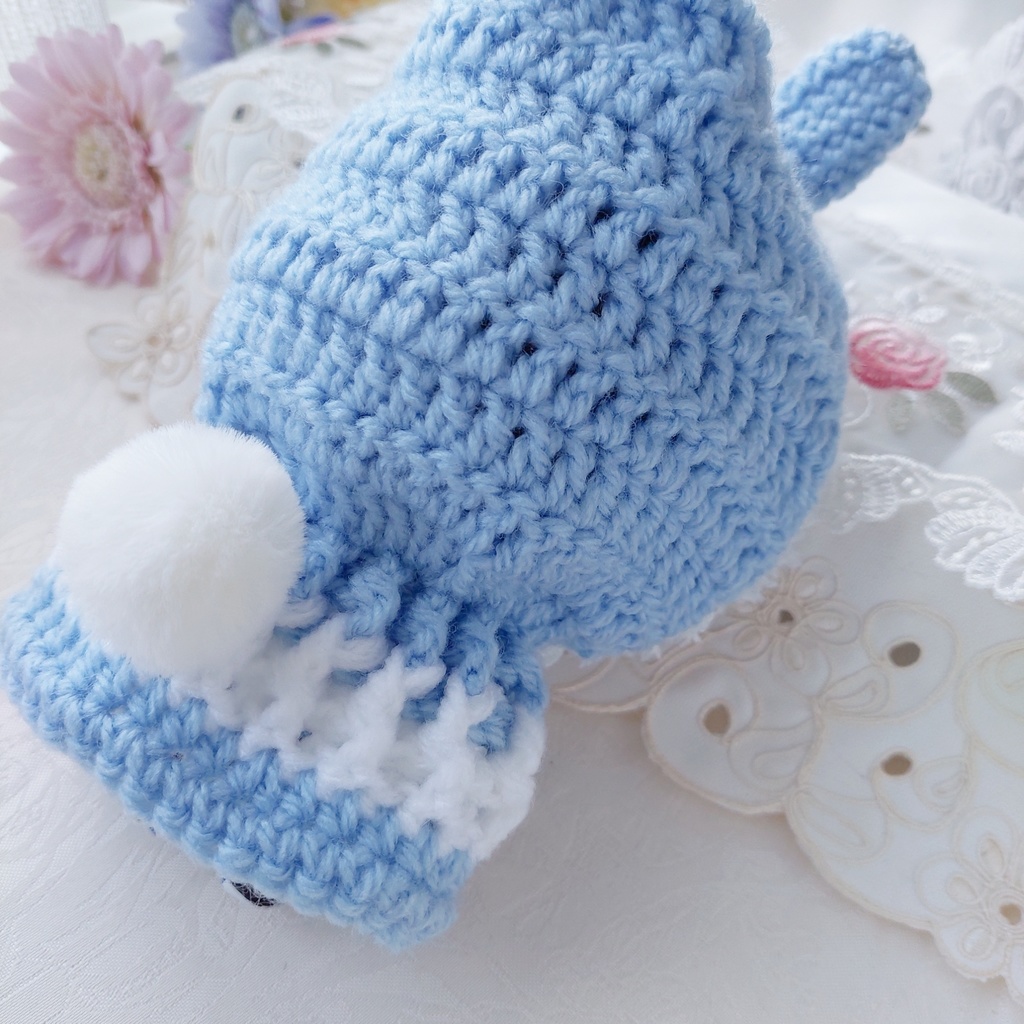 16センチぬい着ぐるみ 水色うさ耳